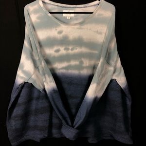 American Eagle Outfitters Blue Dye Long Sleeve